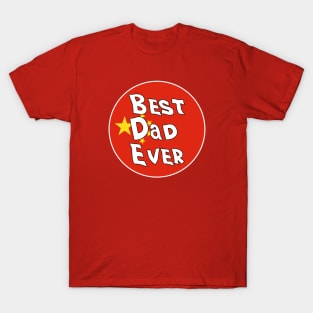 Best Dad Ever China Flag T-Shirt